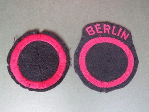 British Army 2 British Troops Berlin Formation Signs - Picture 1 of 2