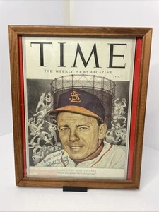 Autograph VTG Time Magazine Cover, April 28, 1952 #17 Eddie "The Brat" Stanky - Picture 1 of 5