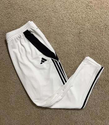 Pantalones de chándal Adidas Tiro para hombre blancos/negros elásticos atléticos 24 nuevos talla L, XL, 2XL Foto 1 de 4