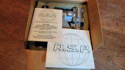 *NICE STRONG* ASP .61 2 Stroke RC Glow engine w/Muffler World Engines -CLEAN- - Image 1 of 4