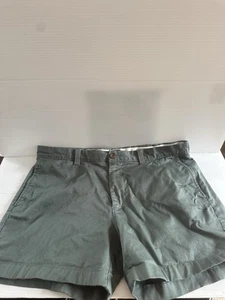 J Crew Chino Shorts Herren 36 grün Baumwolle Stretch vorne flach lässig 5" Schrittlänge - Bild 1 von 11