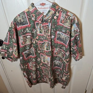 Reyn Spooner Shirt Mens XL Mele Kalikimaka Christmas Limited Issue Hawaiian 2015 - Picture 1 of 8