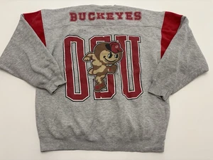 Suéter De Colección Años 90 Ohio State Buckeyes Gráfico Grande Cuello Redondo Galt Sand Talla Grande - Imagen 1 de 5