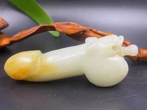 novel gift China old natural jade hand-carved statues strong snuff bottle 192 - Bild 1 von 7