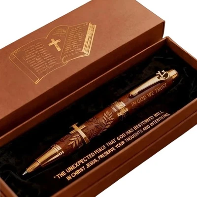God's Blessing Bible Commemorative Pen Chrismas Gift for Believers Luxury Box - image 1 of 4