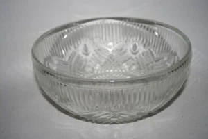 Vintage Antique Cut Glass Large Bowl Dish Platters Fruit Centre Piece Clear - Picture 1 of 3