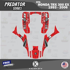 Graphics Kit for HONDA TRX 300 EX (93-06) TRX300 16 Mil Predator-Red - Bild 1 von 6
