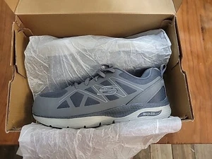 Men's SKECHERS Work Arch Fit SR-Vigorit Alloy Toe (Grey) Size 12 Slip Resistant - Picture 1 of 13