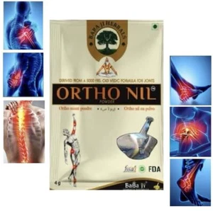 Babaji Herbals Ayurvedic ORTHO NIL Powder (4gm) for all types of Muscles Soarnes - Picture 1 of 3