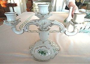 3 armiger Kerzenständer alte Ranke grün Marie-Luise von Lindner - Bild 1 von 1