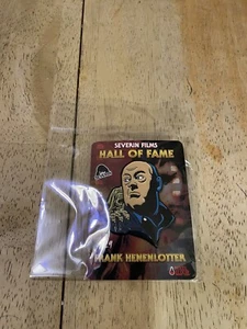 Severin Films Hall of Fame Enamel Pin #29 Frank Henenlotter Pixel Elixir NEW - Picture 1 of 2