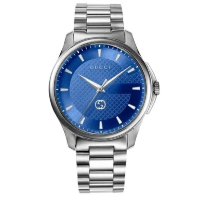 Gucci G-Timeless YA126371 Blue Dial Stainless Steel Men's Watch - Image 1 of 4