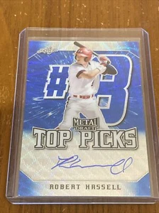 /20 Wave 2020 LEAF METAL DRAFT ROBERT HASSELL BLUE AUTO AUTOGRAPH - Picture 1 of 1