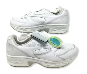 Scarpe da passeggio classiche Spira da uomo taglia 10,5 bianche stile a molla SWWW201 NUOVE - Foto 1 di 11
