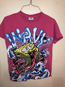 NICKELODEON SPONGE BOB WAVY TRIPPY STREET WEAR 3D T SHIRT YOUTH L - Picture 1 of 5