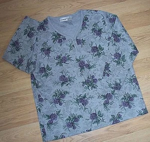 ☆Woman's Long Sleeve V-Neck w/ Insertion Top☆"Fashion Bug"☆Sz. 14-16 W☆ - Picture 1 of 7