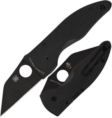 Spyderco MicroJimbo Folding Knife 2.5" CPM S30V Steel Blade Black G10 Handle - Image 1 of 3