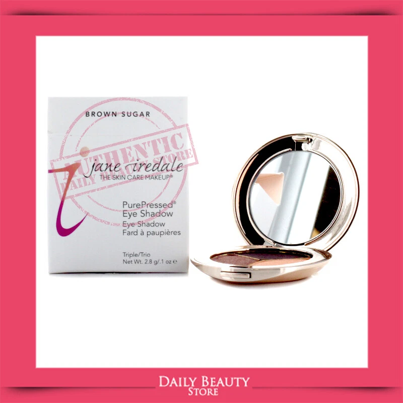 Jane Iredale PurePressed Eye Shadow Triple 2.8g 0.1oz Brown Sugar NEW FAST SHIP - Image 1 of 1