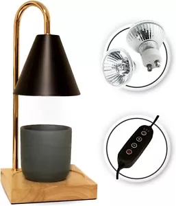 Futuro Dynamic Calentador de Velas de Madera Quemador de Cera Lámpara con Temporizador y Atenuador - Negro - Imagen 1 de 7