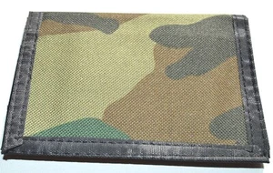 NUEVO Material de Camuflaje Oscuro Hombres Billetera 12x9cm Niños Accesorios Tarjeta Moneda Reino Unido - Imagen 1 de 3