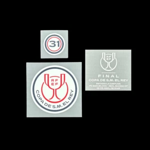 OFFICIAL FC Barcelona Goalkeeper Copa Del Rey 2025 Final patches - Picture 1 of 6