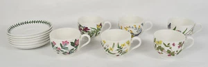 Portmeirion Botanic Garden Tea Cup with Saucer Set of 6 Assorted Jasmine Cytisus - Picture 1 of 12