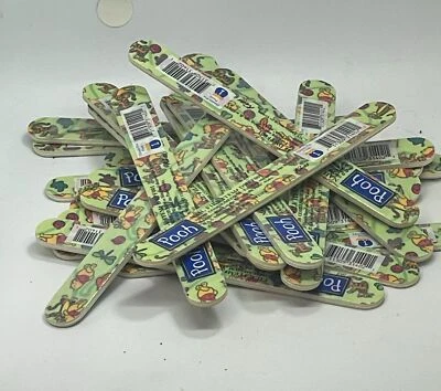 Disney Winnie The Pooh Design Nail Files-Coarse/Medium-100/180 Grit-Pack of 100 - Image 1 of 4