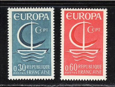 France 1966 SC# 1163 - 1164 - Europa Issue 1966 - M-NH Lot # 089 - Image 1 of 2