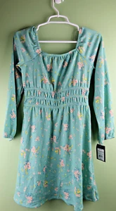 Art Class Girls Long Sleeve Green Floral Dress XL/14 - Picture 1 of 4