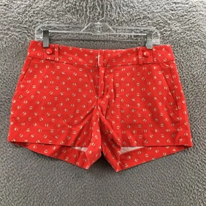 Banana Republic Ryant Fit Chino Shorts Womens 6 (actual 31x3) Red Cotton Blend - Picture 1 of 17