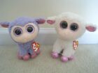 Ty,Lavender & Twinkle Boos;6" Popular Sparkly Eyed Lamb 2016 Release Set.NEW/TPd