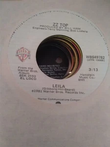 ZZ Top, Leila ~ 1981 Warner Bros 45 +sleeve - Picture 1 of 1