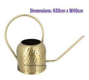 Hammered Gold Watering Can Gold Indoor Pretty Watering Can