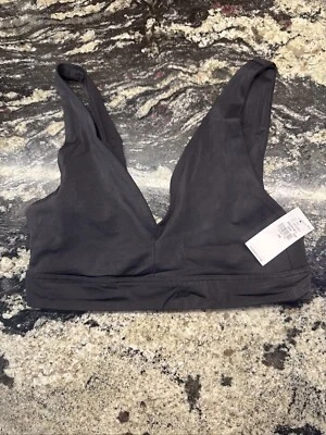 旧海军 No Show Bralette Barely There Intimates 无线文胸 XS 黑色 全新带标签 H — 第 1/4 张图片