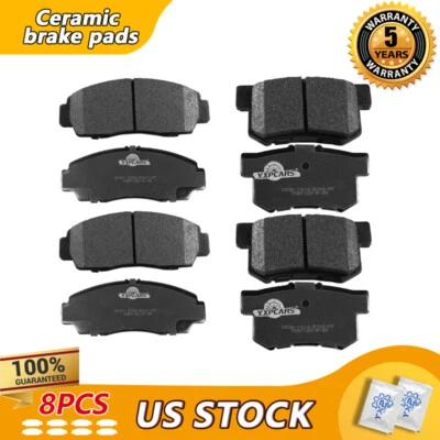 Front & Rear Ceramic Brake Pads For 1999-2008 Acura TL 2001-2003 CL RL - Image 1 of 4