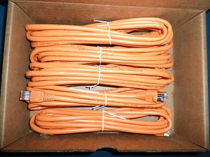 Cat 6 5/pk,10ft Shielded (STP) Snagless Network Crossover Cables, Orange-PVC - Picture 1 of 3