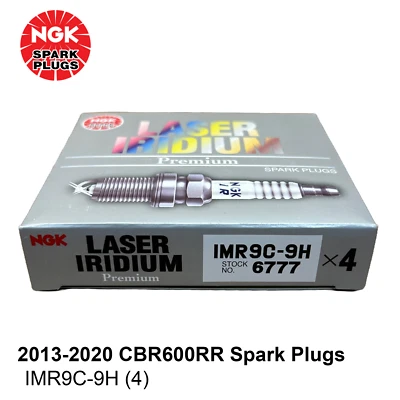 2013-2020 Honda CBR600RR Spark Plugs NGK Laser Iridium IMR9C-9H 4 Pack CBR954RR - Image 1 of 4