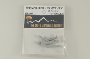 Aspen Modelling Scala S Cowboy in piedi in resina non verniciata - S-02 - Foto 1 di 2