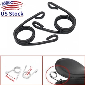Muelle de asiento solo negro en forma de V para Harley-Davidson Dyna Street Bob FXDB 1 par - Imagen 1 de 7
