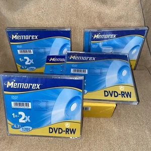 5 X Memorex DVD-RW 120 Min 4.7 gb Unused Old Stock See Details - Picture 1 of 18
