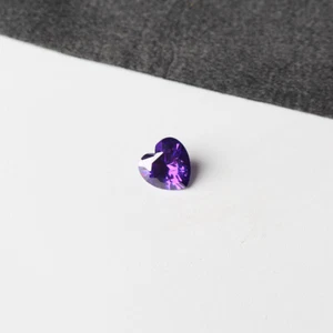 Blue CZ 10mm 6.06CT AAAAA Heart Shape Faceted Cut VVS Loose Gemstones - Picture 1 of 5
