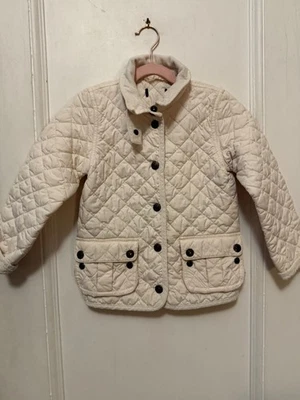 Ralph Lauren 象牙色绗缝夹克 - 女孩 - 尺码 5-6 — 第 1/4 张图片