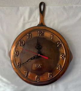 Vintage Copper Clad Cast Iron Pan Clock - Picture 1 of 7