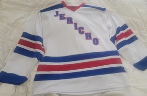 Vintage Chris Jericho WWE White Hockey Jersey Y2J Mens L - Picture 1 of 6