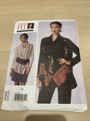 Vogue Pattern V1430 - Sandra Betzina - Today’s Fit - Blouse & Skirt - All Sizes - Image 1 of 3
