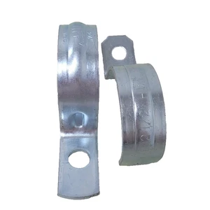 2 New Jiffy 2.5" Metal Pipe Strap H-32 One Hole EMT Fittings - Picture 1 of 4