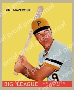 Custom Bill Mazeroski Maz Novelty Goudey Style Hand Made Trading Card TTM signer - Picture 1 of 2