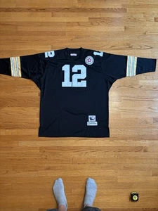 MITCHELL & NESS TERRY BRADSHAW 12 NFL THROWBACKS LONG SLEEVE JERSEY SIZE 56 - Picture 1 of 8