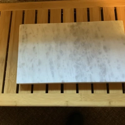 Tabla de cortar de mármol para carne, 8 X 12, tabla de frutas y quesos de mármol blanco, carnicero Foto 1 de 4