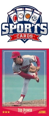 1988 Score #242 Ted Power Cincinnati Reds - Image 1 of 2